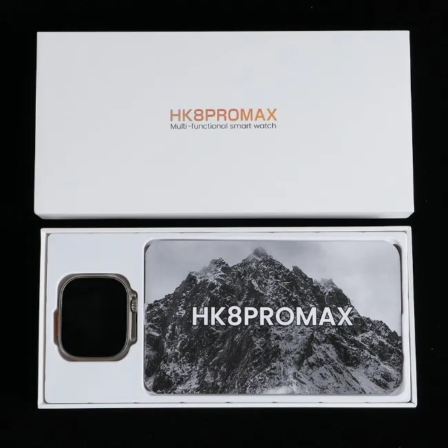 Hk8 Pro Max Ultra Smart Watch Men 49mm Amoled Screen Compass Nfc Smartwatch